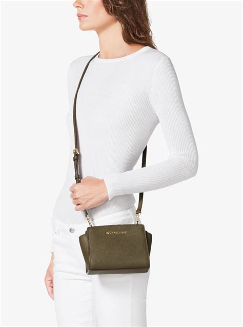 michael kors mini selma black|Michael Kors selma mini crossbody.